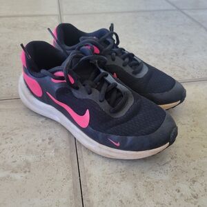 Nike Black and Pink Running Shoes